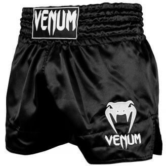 Short muay thai Venum noir et blanc - short de boxe