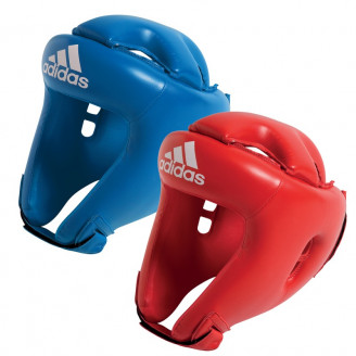 Casque de boxe moulé Adidas bleu ou rouge pour compétition