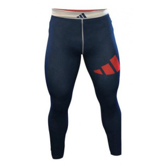 Pantalon de compression Adidas bleu blanc rouge approuvé IBJJF