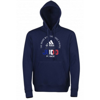 Sweat capuche Adidas community France Judo bleu