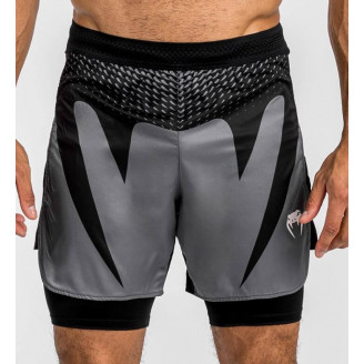 Short de combat Venum Attack noir et gris