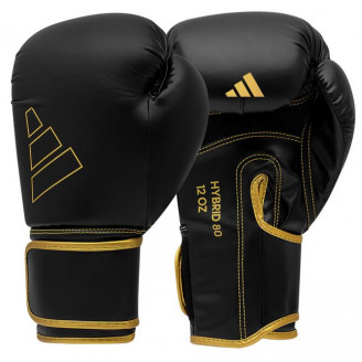 Gants de boxe Hybrid 80 Adidas noir et or